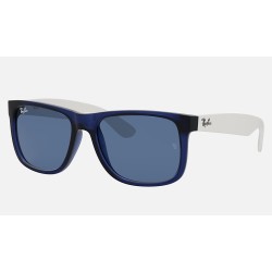 JUSTIN COLOR MIX
Lenses: Dark Blue Classic  +  Frame: Transparent Blue