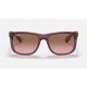 JUSTIN CLASSIC
Lenses: Brown Gradient  +  Frame: Transparent Violet