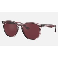 RB4306
Lenses: Dark Violet Classic  +  Frame: Striped Bordeaux Havana