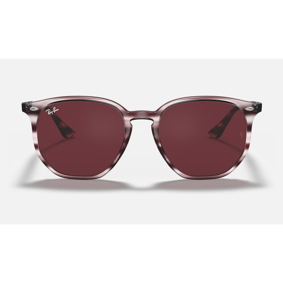 RB4306
Lenses: Dark Violet Classic  +  Frame: Striped Bordeaux Havana