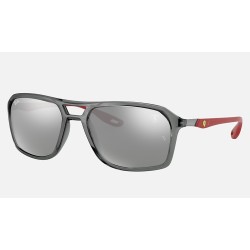 RB4329M SCUDERIA FERRARI COLLECTION
Lenses: Grey Mirror  +  Frame: Transparent Grey