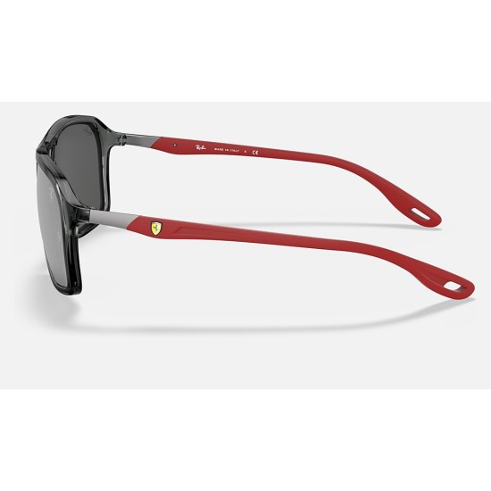 RB4329M SCUDERIA FERRARI COLLECTION
Lenses: Grey Mirror  +  Frame: Transparent Grey