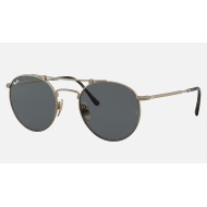 ROUND DOUBLE BRIDGE TITANIUM
Lenses: Grey Classic  +  Frame: Antique Gold