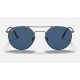 ROUND DOUBLE BRIDGE TITANIUM
Lenses: Blue Classic  +  Frame: Pewter