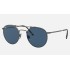 ROUND DOUBLE BRIDGE TITANIUM
Lenses: Blue Classic  +  Frame: Pewter