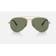 AVIATOR II TITANIUM
Lenses: Green Classic  +  Frame: Gold