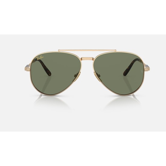 AVIATOR II TITANIUM
Lenses: Green Classic  +  Frame: Gold