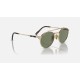 ROUND II TITANIUM
Lenses: Green Classic  +  Frame: Gold