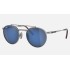 ROUND II TITANIUM
Lenses: Grey Blue Mirror  +  Frame: Silver