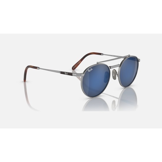 ROUND II TITANIUM
Lenses: Grey Blue Mirror  +  Frame: Silver