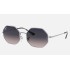 OCTAGON 1972
Lenses: Polarized Blue/Grey Gradient  +  Frame: Silver