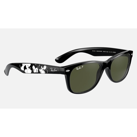 RB2132 NEW WAYFARER MICKEY S20
Lenses: Polarized Green Classic G-15  +  Frame: Black