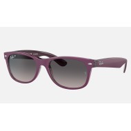 NEW WAYFARER CLASSIC
Lenses: Polarized Grey Gradient  +  Frame: Violet On Transparent Violet