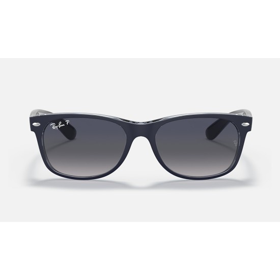 NEW WAYFARER CLASSIC
Lenses: Polarized Blue Gradient  +  Frame: Blue On Transparent Blue