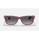 NEW WAYFARER CLASSIC
Lenses: Polarized Grey Gradient  +  Frame: Violet On Transparent Violet