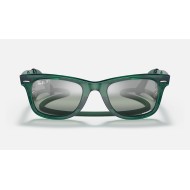ORIGINAL WAYFARER COLORBLOCK
Lenses: Polarized Silver/Green Chromance Mirror  +  Frame: Transparent Green