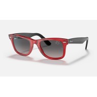 RB2140 WAYFARER MICKEY J22
Lenses: Polarized Grey Gradient  +  Frame: Transparent Red