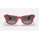 RB2140 WAYFARER MICKEY J22
Lenses: Polarized Grey Gradient  +  Frame: Transparent Red