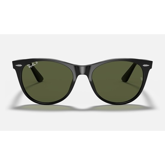 WAYFARER II CLASSIC
Lenses: Polarized Green Classic G-15  +  Frame: Black