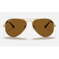 AVIATOR CLASSIC
Lenses: Polarized Brown Classic B-15  +  Frame: Gold