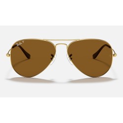 AVIATOR CLASSIC
Lenses: Polarized Brown Classic B-15  +  Frame: Gold