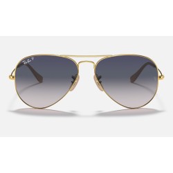 AVIATOR GRADIENT
Lenses: Polarized Blue/Grey Gradient  +  Frame: Gold