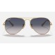 AVIATOR GRADIENT
Lenses: Polarized Blue/Grey Gradient  +  Frame: Gold