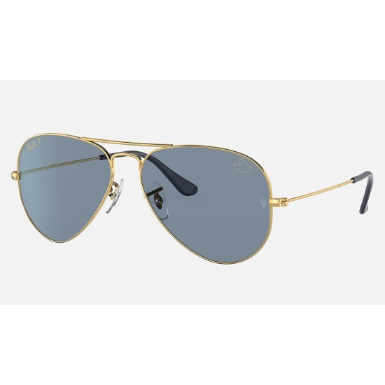 Aviator Mickey WDW50
Lenses: Polarized Blue/Silver Classic  +  Frame: Gold