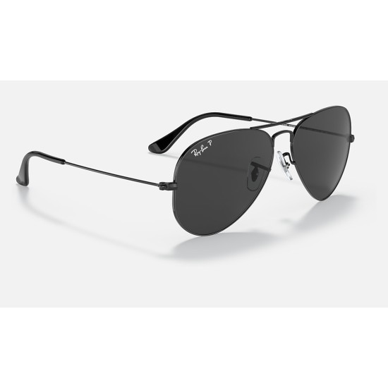 AVIATOR TOTAL BLACK
Lenses: Polarized Black Classic  +  Frame: Black