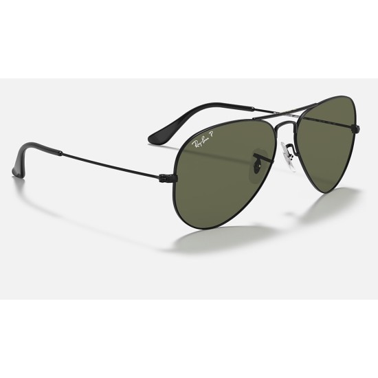 AVIATOR CLASSIC
Lenses: Polarized Green Classic  +  Frame: Black