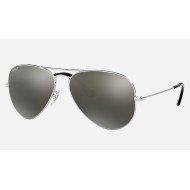 AVIATOR CLASSIC
Lenses: Polarized Grey Mirror  +  Frame: Silver