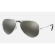 AVIATOR CLASSIC
Lenses: Polarized Grey Mirror  +  Frame: Silver