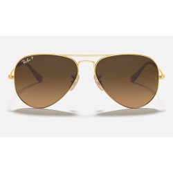 AVIATOR GRADIENT
Lenses: Polarized Brown Gradient  +  Frame: Gold