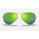 AVIATOR FLASH LENSES
Lenses: Polarized Green Mirror  +  Frame: Gold