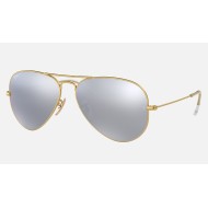 AVIATOR FLASH LENSES
Lenses: Polarized Silver Mirror  +  Frame: Gold