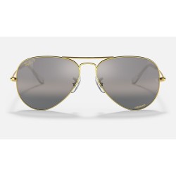 AVIATOR CHROMANCE
Lenses: Polarized Silver/Grey Chromance Mirror  +  Frame: Legend Gold