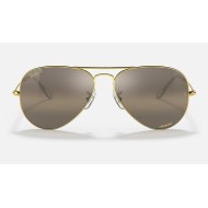 AVIATOR CHROMANCE
Lenses: Polarized Silver Brown Chromance Mirror  +  Frame: Legend Gold