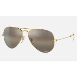 AVIATOR CHROMANCE
Lenses: Polarized Silver Brown Chromance Mirror  +  Frame: Legend Gold