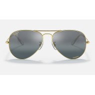 AVIATOR CHROMANCE
Lenses: Polarized Silver/Blue Chromance Mirror  +  Frame: Legend Gold