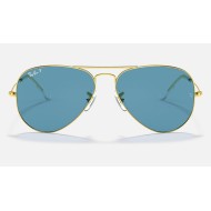AVIATOR CLASSIC
Lenses: Polarized Blue Classic  +  Frame: Gold