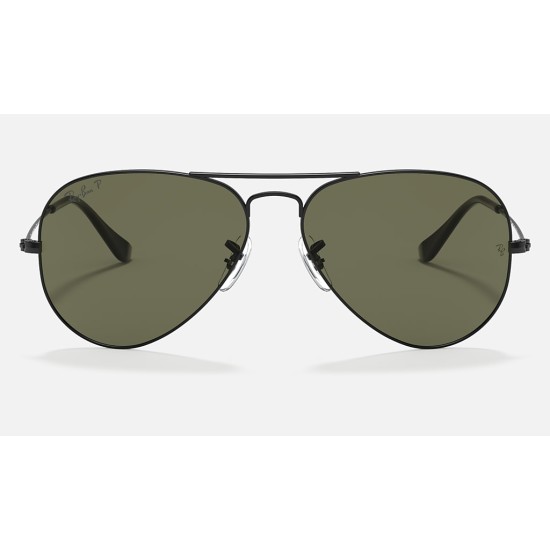 AVIATOR CLASSIC
Lenses: Polarized Green Classic G-15  +  Frame: Black
