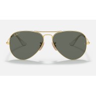 AVIATOR SOLID GOLD
Lenses: Polarized Green Classic G-15  +  Frame: Gold