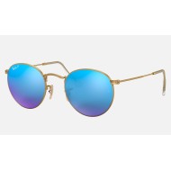 ROUND FLASH LENSES
Lenses: Polarized Blue Mirror  +  Frame: Gold