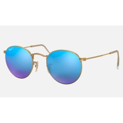 ROUND FLASH LENSES
Lenses: Polarized Blue Mirror  +  Frame: Gold