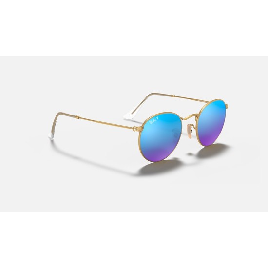 ROUND FLASH LENSES
Lenses: Polarized Blue Mirror  +  Frame: Gold