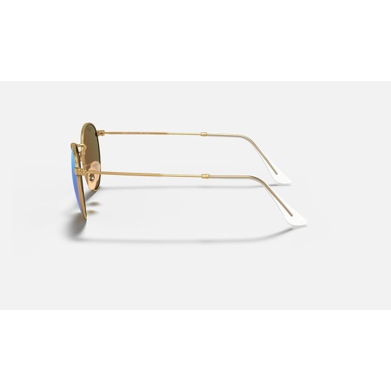 ROUND FLASH LENSES
Lenses: Polarized Blue Mirror  +  Frame: Gold