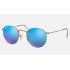 ROUND FLASH LENSES
Lenses: Polarized Blue Mirror  +  Frame: Gold