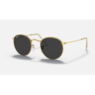 ROUND METAL CLASSIC
Lenses: Polarized Black Classic  +  Frame: Shiny Gold