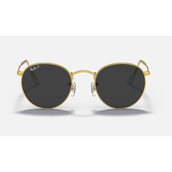 ROUND METAL CLASSIC
Lenses: Polarized Black Classic  +  Frame: Shiny Gold