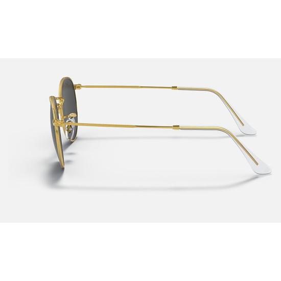 ROUND METAL CLASSIC
Lenses: Polarized Black Classic  +  Frame: Shiny Gold